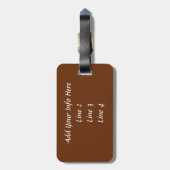 スコットランド高地牛 ラゲッジタグ (裏面縦)