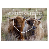 スコットランド高地牛 ラージペーパーバッグ (正面)