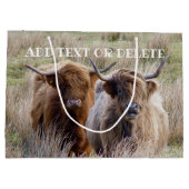 スコットランド高地牛 ラージペーパーバッグ (裏面)