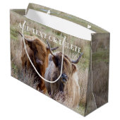 スコットランド高地牛 ラージペーパーバッグ (裏面アングル)