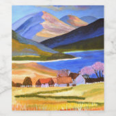 スコットランド高地食品飲料ラベルセット ワインラベル (シングルラベル)