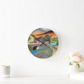 スコットランド高地 ラウンド壁時計 (ホーム)