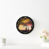 スコットランド魔法スカイス&ケルト高原/スコットランド ラウンド壁時計 (ホーム)