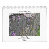 スコットランド16か月のカレンダー カレンダー (裏面)