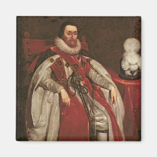 スコットランド1621年のイギリスのジェームスIおよびVI王 マグネット