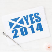 スコットランド2014YESステッカー 長方形シール (封筒)