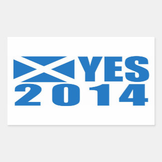 スコットランド2014YESステッカー 長方形シール
