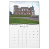 スコットランド2025 カレンダー (2月 2027)