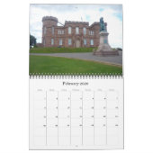 スコットランド2025 カレンダー (2月 2026)