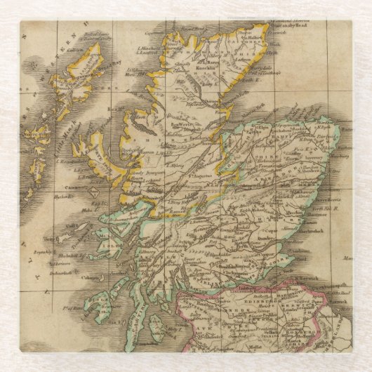 スコットランド4 ガラスコースター (正面)