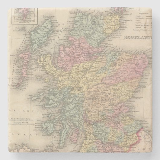 スコットランド6 ストーンコースター (正面)