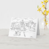 スコットランド・アイレアン・ドナン城 カード (黄色い花)