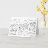 スコットランド・アイレアン・ドナン城 カード (黄色い花)