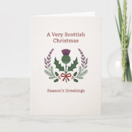 スコットランド・アザミのクリスマス Very Scottish Christmas カード