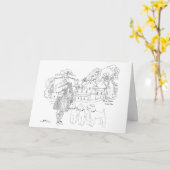 スコットランド，アバディエンシャー，ドラムキャッスル カード (黄色い花)