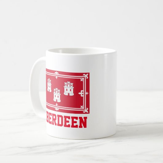 スコットランド,アバディーン コーヒーマグカップ (正面左)