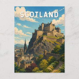 スコットランド イギリス イラスト 旅行 アート ポストカード