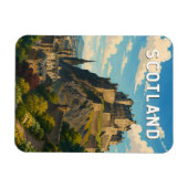 スコットランド イギリス イラスト 旅行 アート マグネット (横)