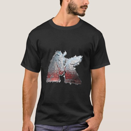 スコットランド・イギリス・ファルカークのケルピー Tシャツ (正面)