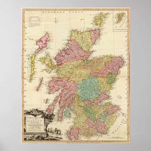 スコットランド，イギリス ポスター (正面)