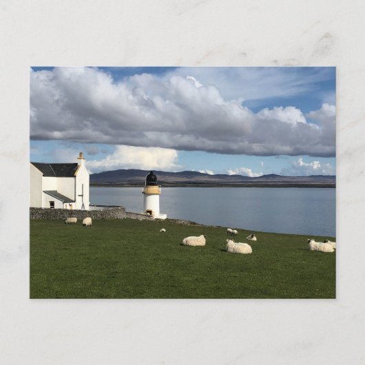 スコットランド、イスライ島、ポートシャーロット灯台 ポストカード (正面)