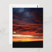 スコットランド,イスレー島の夕日 ポストカード (正面/裏面)