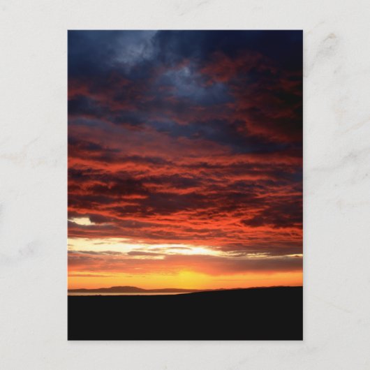 スコットランド,イスレー島の夕日 ポストカード (正面)