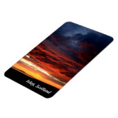 スコットランド，イスレー島の夕日 マグネット (左側)