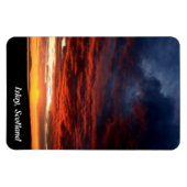 スコットランド，イスレー島の夕日 マグネット (横)