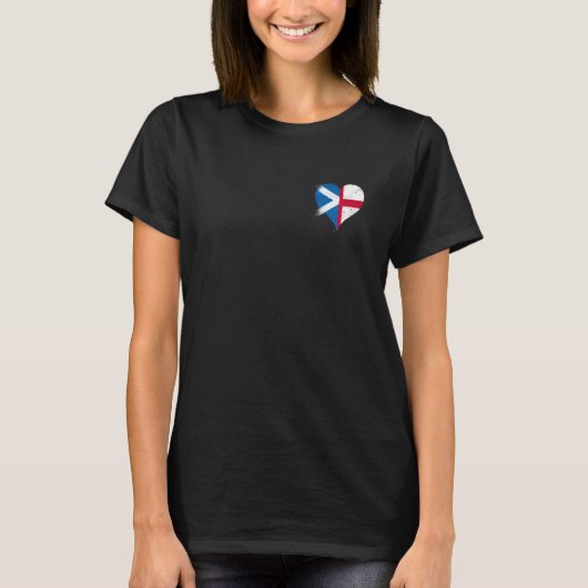 スコットランド イングランド 国旗 が カッコイイ 自慢のスコットランド人 英国人 Tシャツ (正面)