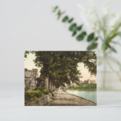 スコットランド、インヴァネスの大聖堂と城 ポストカード (スタンド正面)