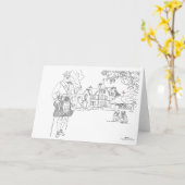 スコットランド、インヴァネス・キンクレイグ城 カード (黄色い花)