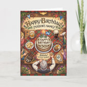 スコットランド・ウィスキーの誕生日 カード (正面)