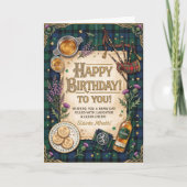 スコットランド・ウィスキー 誕生日 カード (正面)