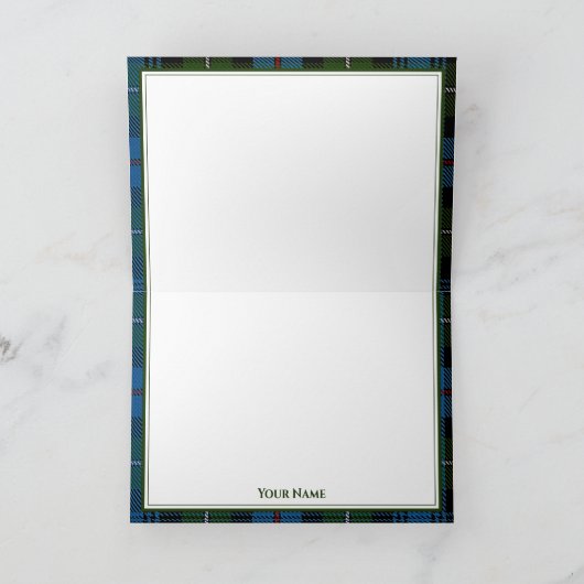 スコットランド エイリーン・ドーナン城 - マッケンジー氏族カード カード (内部)