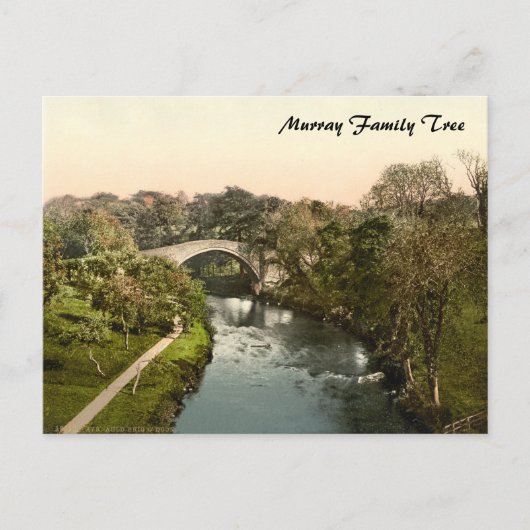 スコットランド、エイルシャー、オールド・ブリグ・オドン ポストカード (正面)