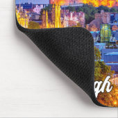 スコットランド，エジンバラの美しい夕日 マウスパッド (コーナー)