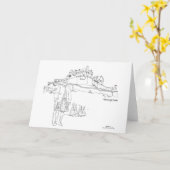 スコットランド,エジンバラ城 カード (黄色い花)