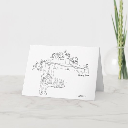 スコットランド,エジンバラ城 カード (正面)