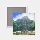 スコットランド，エジンバラ城 マグネット (正面/裏面)