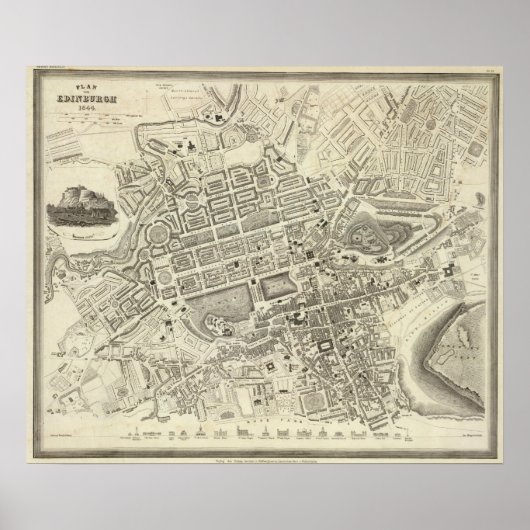 スコットランド，エディンバラ ポスター (正面)