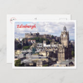 スコットランド – エディンバラ –  ポストカード (正面/裏面)