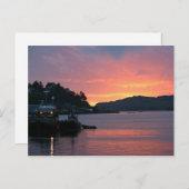 スコットランド・オバンドハーバー ポストカード (正面/裏面)