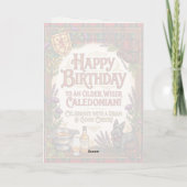 スコットランド・カレドニアの誕生日 カード (裏面)