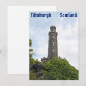 スコットランド・カード・エディンバラ (正面/裏面)