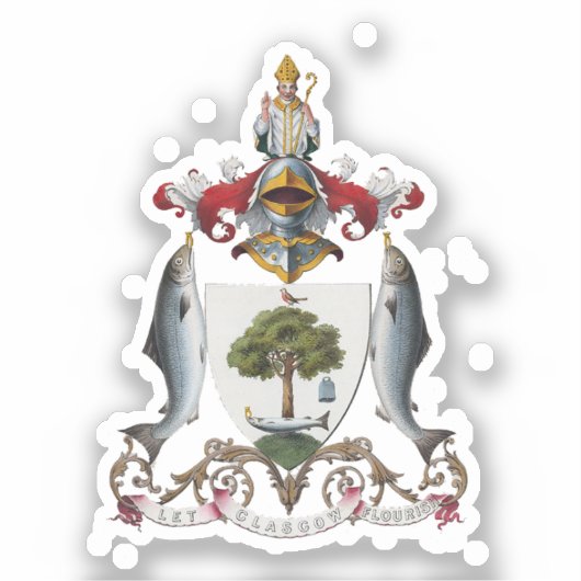 スコットランド，グラスゴーのコート・オブ・アームズ シール (正面)