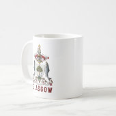 スコットランド，グラスゴーの紋章 コーヒーマグカップ (正面左)