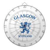 スコットランド，グラスゴー ダーツボード (正面)