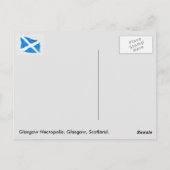 スコットランド、グラスゴー・ネクロポリス、グラスゴー、スコットランド ポストカード (裏面)