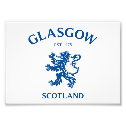 スコットランド，グラスゴー フォトプリント            (正面)